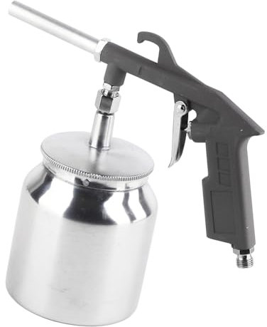 Kit Sabbiatrice con Pentola in Alluminio 750CC, Consumo D'aria 320-420 L/min, per Sabbiatura, Lucidatura con Pistola per Sabbiatura, Olio, Solvente, Materiali a Base D'acqua