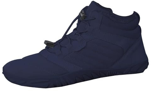 Gepolstertes Schneestiefel Herren Slip On BarfußSchuhe | Wanderschuhe Mit Weicher Sohle | Leichtgewichts Bequeme Baumwolle Schuhe Trekkingschuhe | Herren Rutschfeste Wanderstiefel Winterschuhe