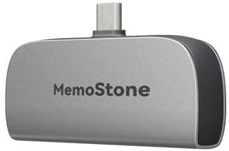 KingSpec MemoStone - Unità SSD esterna portatile USB-C da 512 GB, 2000 MB/s, ad alta velocità, con interfaccia USB 3.2 Gen2x2 da 20 Gb/s, compatibile con iPhone/tablet/laptop Apple (512 GB, argento)