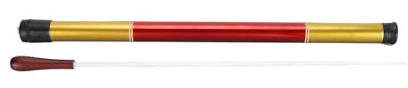 Qukaim Orchester Dirigent Baton Orchester Dirigent Taktstock Fiberglas und rotes Sandelholz Musik Dirigent Taktstock für Konzert, 30,5 cm lang, leichtes Design für Musiker und Dirigenten