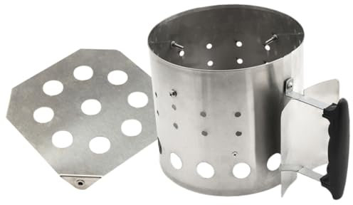 PartyKindom Charcoal Bucket Chimney Starter for Bbq Grill Starter Outdoor Camping Accessories Cooking for Barbecue Accessories