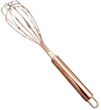 ETZRYSYB Batidor de huevos dorado y rosa de dos colores, batidor de mano, batidor de crema, herramienta para batir globos, herramientas para hornear pasteles, accesorios de cocina (rosa)