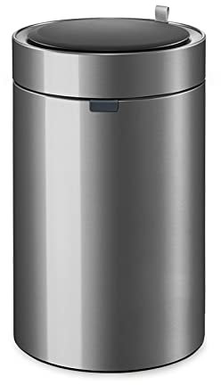 poubelle 9L / 12L Type de capteur automatique intelligent poubelle ménage avec couvercle corbeille à déchets en acier inoxydable salon cuisine salle de bain corbeille poubelle de maison(Silver,9L)