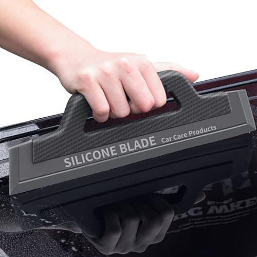 Jubilofex Raclette para parabrisas de coche, raspador para ventanas de camión, raspador limpiador sin arañazos ni para carrocería, barco, espejo panel solar de en altura
