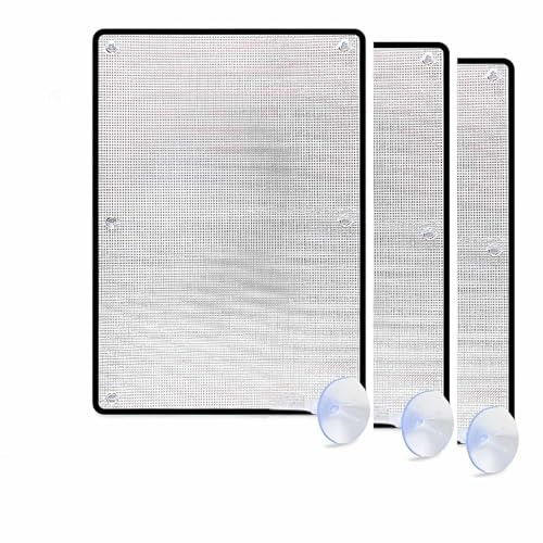 Pellicola per finestre in alluminio su entrambi i lati, oscurante e protezione UV, isolamento riflettente per interni ed esterni (100 x 220 cm), soluzione di schermatura solare