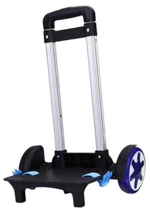 Zaino trolley carrello a mano carrello bagagli per viaggio picnic pesca scuola trolley con manico regolabile - blu