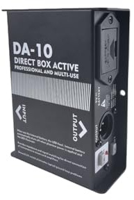 Muuookka Transformador de Impedancia DIBOX Activo da-10, Aislador de Audio, Dispositivo de Caja DI, DI Activo Portátil para Música