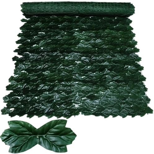 Seto De Hiedra Artificial, Hojas Verdes, Valla De Privacidad, For El Hogar, Jardín, Balcón, Decoración Al Aire Libre(WL-PT-FY,50X100CM)