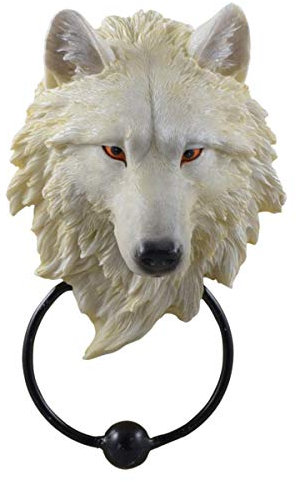 Quanzhou Quankang Craft Türklopfer Weißer Wolfskopf