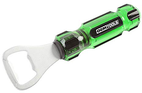 OEMTOOLS 26033 Screwdriver-Style Bottle Opener, Stocking Stuffers, Gifts for Men, Dad Gifts, Acetate Handle, Tool for Workspaces and Tool Boxes, Bartender Gadgets