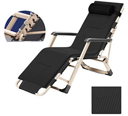 N / A Tragbarer Strandkorb, Atmungsaktiver Klappbarer Freizeitstuhl Mit Schwerelosigkeit Für Camping Im Innenpool Mit Einem Gewicht Von 200 Kg(Color:schwarz C.)