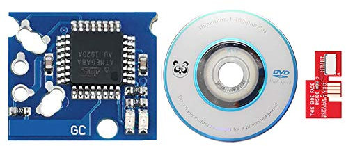 HUAYUWA Kit de mise à niveau pour GameCube (version NTC-J), 1 puce XENO + 1 adaptateur de carte micro SD SD2SP2 (rouge) + 1 mini disque pour accessoires de jeu NGC