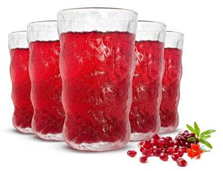 Sendez Longdrinkgläser 370ml, 6 Stück | Eisberg, Wassergläser, Saftgläser, Cocktailgläser