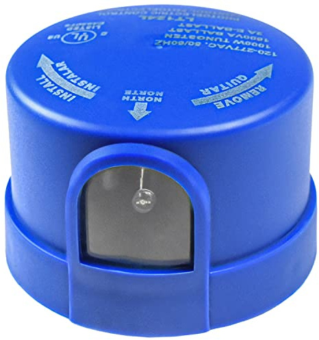 HQRP Photocell Sensor Outdoor Light Switch Dusk to Dawn Photoelectric Control Twist Lock Plug for Led Barn Light, Door Lights, Street Light, Parking Lot Light etc.