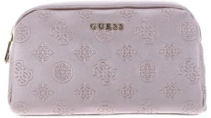 GUESS Double Zip Cosmetic Bag Antique Rose