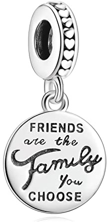 Amuefer S925 Charms Freundschaft goldene Pflanzen Familie Anhänger | Geschenk für Frauen, Mädchen, Freunde, Ehefrau, Mutter, Tochter – Geburtstag, Jahrestag, Valentinstag, Weihnachten