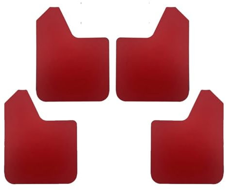 Auto Paraspruzzi Parafanghi Universali Rally Sport Parafanghi Paraspruzzi Parafanghi Parafanghi Anteriori Posteriori Per Auto Pick-up SUV Furgone Camion paraspruzzi Flap(4pcs red)