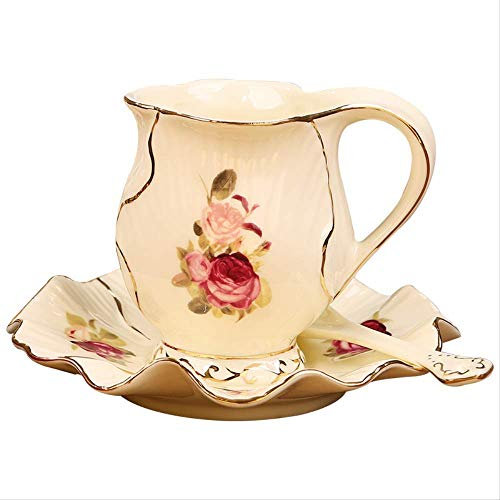 GLJTUO Juego De Café Y Té, Juego De Tazas De Té De Porcelana Antigua, Juego De Tazas Y Platillos De Cerámica, Taza De Té De Porcelana China, Taza De Té Negro De Porcelana China,