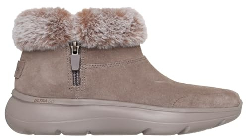 Skechers Women's On-The-Go Encore Snow-Capped Boots, Dark Taupe Suede, 8 UK