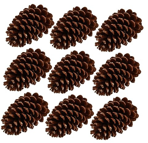 IMIKEYA 9pcs Natural Brown Pine Cones for Decorating DIY Crafts Indoor Decoration Pine Cone Material for Home and Garden Use with Chic and Practical Style