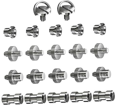 GAROZATION 22pièces Kit De Vis De Conversion pour Trépied Adaptateur De Vis pour Appareils Photo Et Accessoires