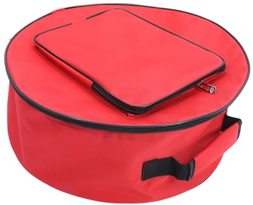 ERINGOGO Trommeltragetasche für Snare Drum 13/14 Zoll aus Oxford Gewebe Rot Tragbar mit Schutzfunktion für Outdoor Instrumentenaufbewahrung