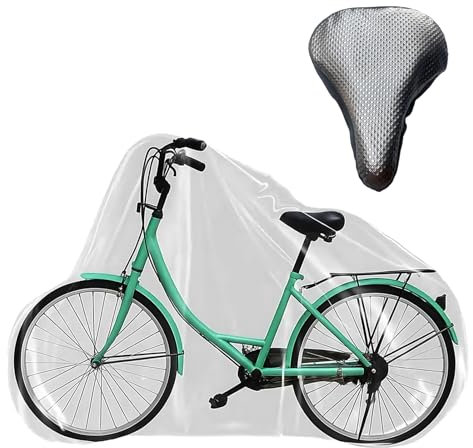 2Pcs Bike Cover, Waterproof Bicycle Covers for Outside Storage, Durable Outdoor Bike Cover for Mountain & Road Bikes, Weatherproof Rain Protection