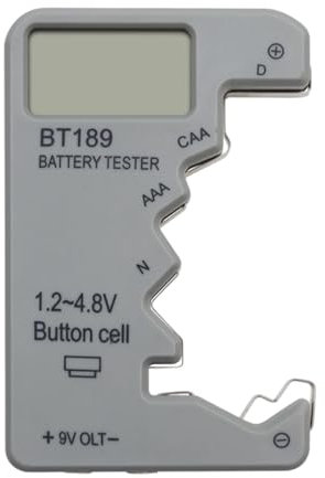 Batterietester | Batterieladegerät, tragbarer Analysegerät mit LED-Display, energiesparender Monitor für Uhren, elektronische Hörgeräte