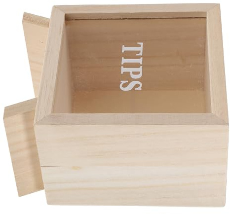 SUPVOX Tirelire en Bois avec Fenêtre Transparente Boîte D'Économie d'argent Portable pour Enfants Banque De Pièces Créative pour Chambre d'enfant Cadeau d'anniversaire Et De Fête