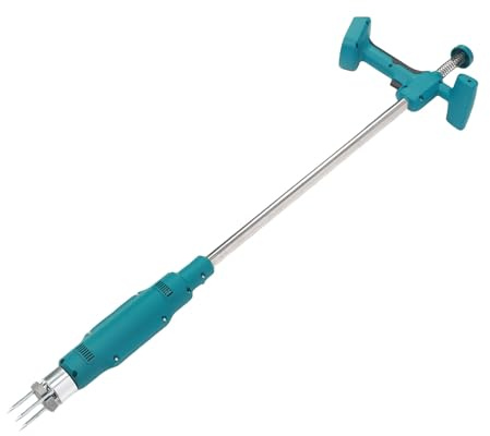 Luocute Schnurloser Elektrischer Garten Unkrautabzieher, Leichter und Einstellbarer Griff 40 Bis 48 Zoll, 6-Zoll-Tiefenwurzelentfernung, Geeignet für BL1830B BL1840B BL1850B BL1860B