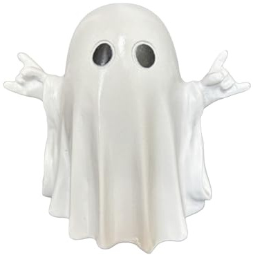 Ghost Decor Halloween Tabletop Decor Rock Ghost Figurine | Decorations Bedroom | Home Décor – Resin Statue For Living Room, Bedroom, Fireplace, Garden & Party Table Centerpiece