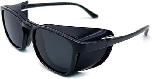 Lunettes Adultes Anti-Allergies Au Pollen, Monture Intégrale en Silicone Allongée - Lunettes Amovibles, Lunettes Anti-lumière Bleue, Anti-buée, Anti-UV, Polarized