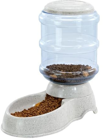 Skylos 3.5L Automatic Pet Feeder, Gravity Dry Food Dispenser with Secure Lid and Non-Slip Base for Cats and Dogs