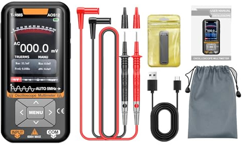 Multimetro oscilloscopio portatile 2 in 1 Versatile True RMS Auto-Ranging per progetti di riparazione elettronica per hobbisti