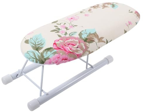 Tofficu Mini Table à Repasser Couture Portable en Tissu et Tube Acier, Planche à Repasser Pliable pour Manches, en Voyage et Usage Domestique Sécurisé