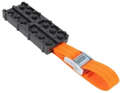 Bergungsbretter für Geländefahrzeuge 1/2/4 Stück Schlamm-Sand-Schnee-Reifenleiter Geländewagen-Notkettenkette Rutschfeste Traktionsmatte Auto-Bergungs-Traktionsbretter(Black 1Pc)