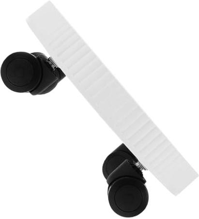 VICASKY Plateau Roulant pour Plantes Rond, Support à Plantes Mobile Blanc 250, Socle Robuste à roulettes pour Pots de Fleurs, Chariot Pratique pour Intérieur et Extérieur Jardin,