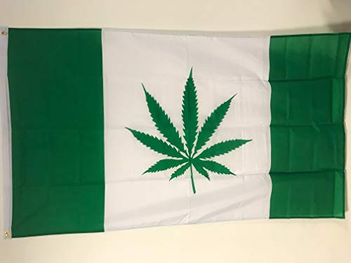 AZ FLAG Drapeau Ile Norflok rasta 150x90 cm Polyester 100D 2 Œillets | Usage intérieur et extérieur Drapeau décoratif Canada Marijuana Norfolk Island rasta coutures doubles et bords renforcés