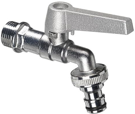 Rubinetto a Sfera per Fontana da Giardino con Leva Colorata Belfer RUB/028 Alluminio