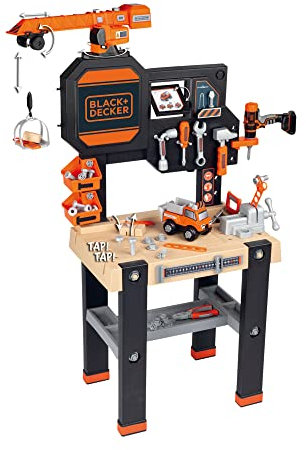 Smoby- Black&Decker Builder, Multicolore, zzzz-s, 7600360731