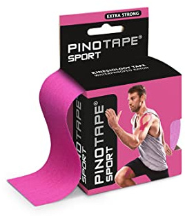 PINOTAPE Sport Kinesiologie Tape 5 cm x 5 m Pink 2er Pack
