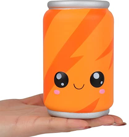 Anboor 4,7 Squishies Toy Orange kann Kawaii weiches Spielzeug langsam gesteiltes Squeeze Squishy Stressabbau für Kinder Erwachsene Spielzeug