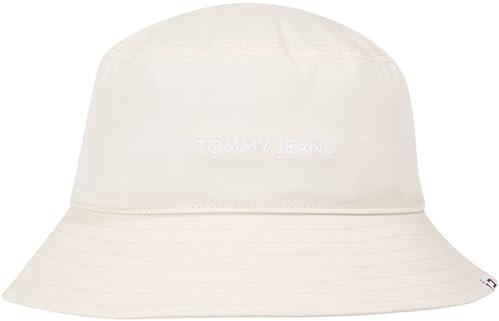Tommy Jeans Damen Fischerhut Bucket Hat, Elfenbein (Newsprint), Einheitsgröße