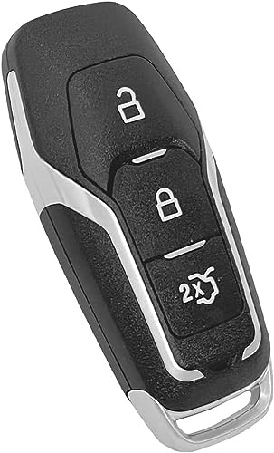 Schlüsselgehäuse Kompatibel Mit Ford, Ford Mondeo Schlüssel | Mit Edge Mondeo S-Max Galaxy Mustang Autoschlüssel Fernbedienung, Ford Galaxy Ersatzschlüssel-3 Tasten
