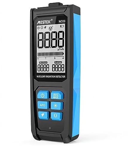 VIDECOR Digital Nuclear Radiation Detector Handheld Counter Emission Dosimeter Include Battery Geiger Counter X-ray