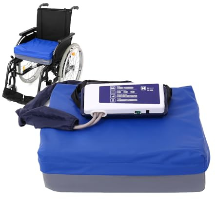 Alternating Pressure Wheelchair Cushion Pneumatic Waterproof Air Cell Cushion for Pressure Sore Relief Promotes Blood Flow Minimizes Tissue Deformation Relieve Coccyx Tailbone Pain Low Air Loss