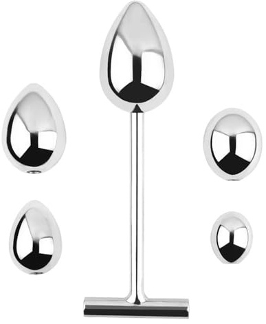 Metallstab Analplug 5 teiliges Metall Analplug Set Prostata Stimulation Edelstahl Analdilatator Männer und Frauen Analplug Prostata Massage SM Sexspielzeug Analstimulator