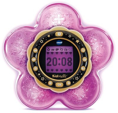 VTech - KidiMagic Galaxy Light Violet, Radio Réveil Enfant 9 en 1 avec Effets Lumineux, Projection d'Aurores Boréales au Plafond, Enceinte, Jeux, Cadeau Enfant de 6 Ans à 12 Ans - Contenu en Français