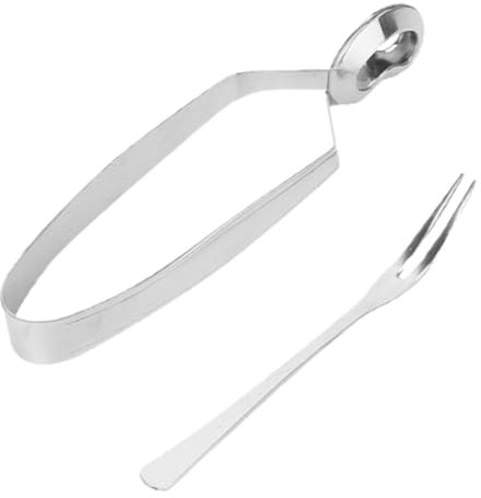 PRETYZOOM Pinzas De Caracol De Acero Inoxidable Para Servir Tenedor Resistente La Corrosión Práctico Para Cocina y Barbacoa