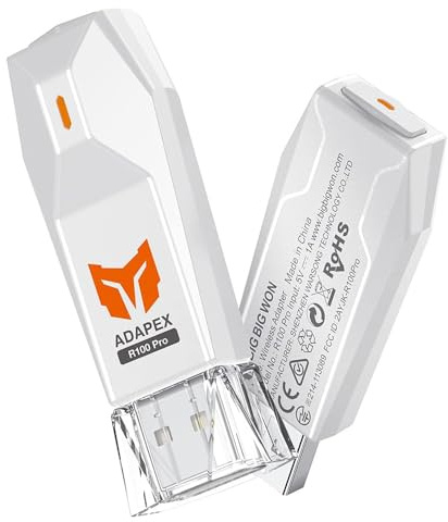 BIGBIG WON Adattatore Wireless R100 Pro per Xbox Series X|S, One X|S, Elite Series 2, PS5, PS4, Switch - Compatibile con PC Windows 10 e 11